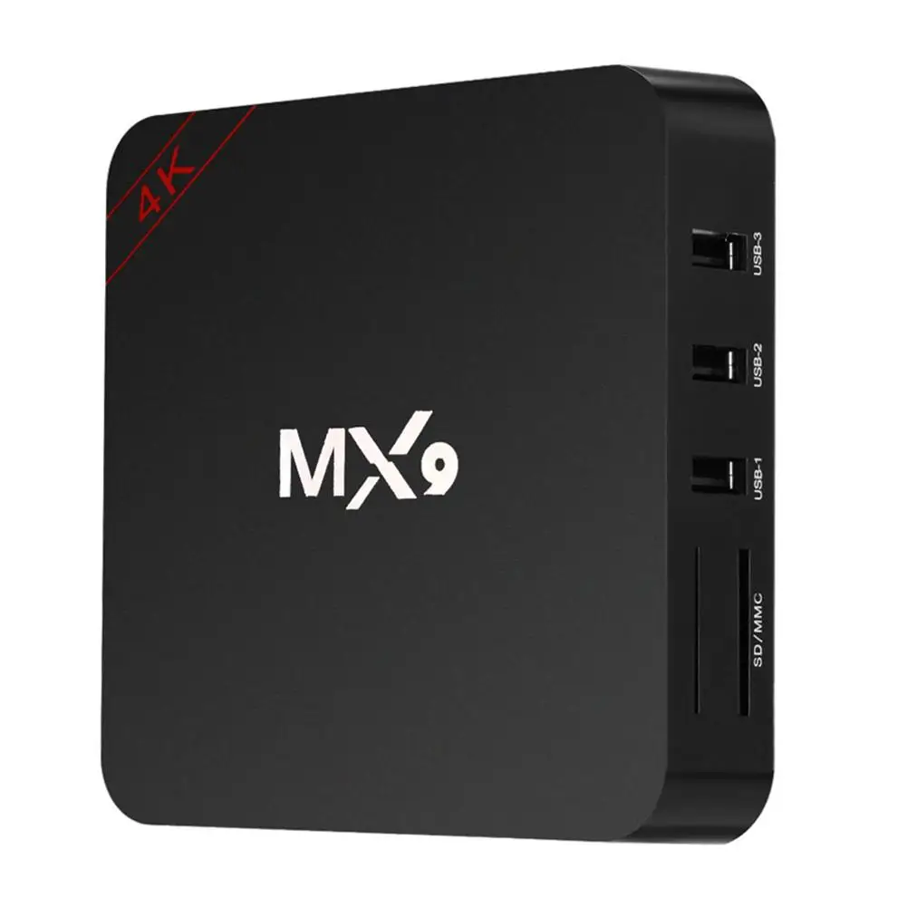 

MX9 Quad-core 2.4GHz WiFi 1GB RAM 8GB ROM Media Player TV Box for Android 6.0 Quad Core