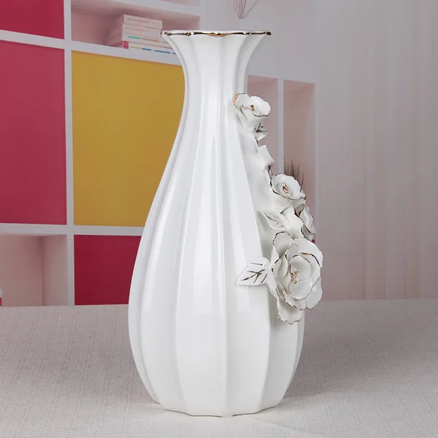 European luxury ceramic vase creative luxury wedding room ceramic gifts