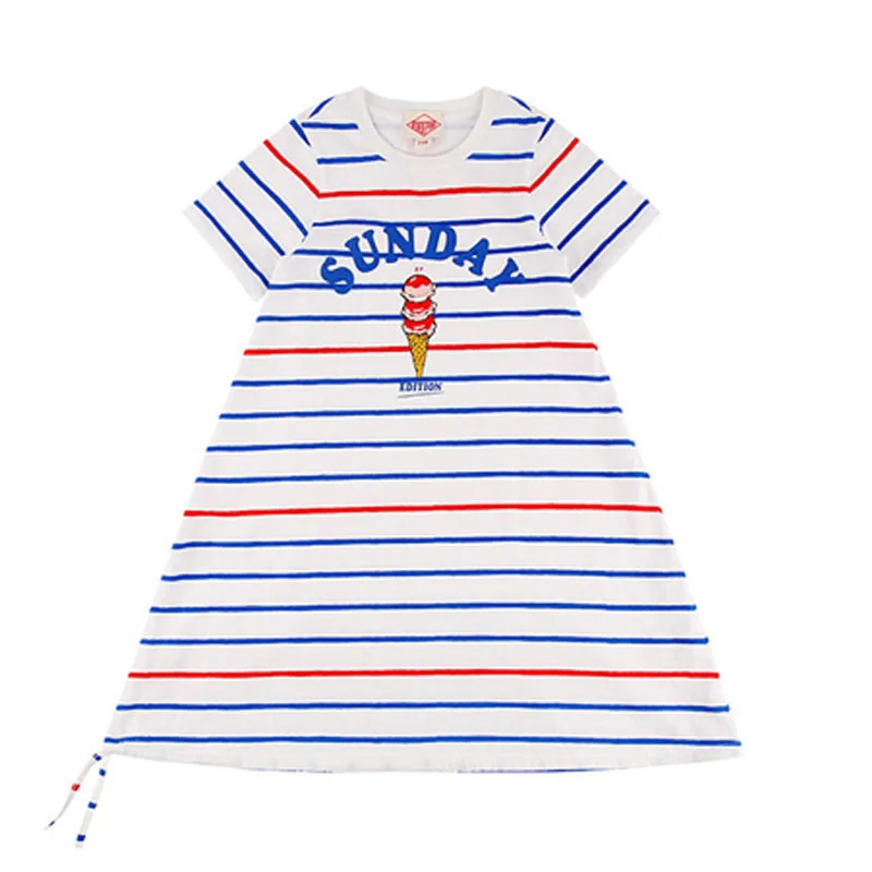 

Brother Sister Matching Clothes Girls Dresses and Tshirt Toddler Girl Long Dress Striped Dress Bebe De Pi** Kids Fashion Brand