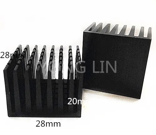 10pcs LED Heatsink 28*28*20mm aluminum heat sink IC | Компьютеры и офис