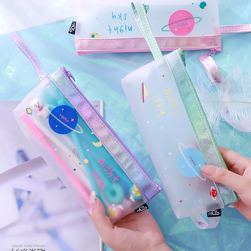 

Cute Planet Storage Waterproof Pencil Case Stationery Storage Organizer Bag School Office Supply