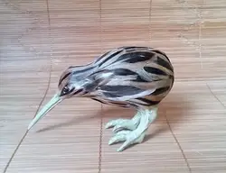 Моделирование Птица реалистичные 14x8 см киви птица, Новой Зеландии национальная птица модель украшения дома подарок на день рождения t066