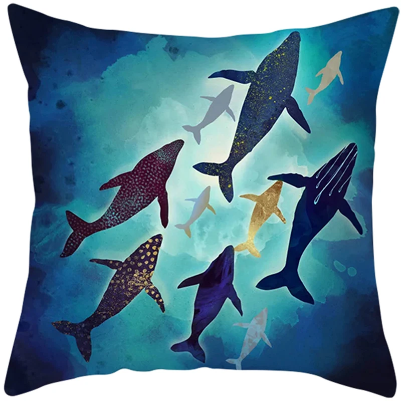 

Hot sales 45*45 cm pillowcase with beautiful painting printed cheap and high quality decorative pillowcover