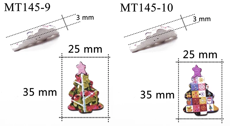 ZIEENE 10 шт-100 шт Смешанные 10 цветов картина елки деревянные пуговицы Рукоделие Шитье Скрапбукинг для детей ручной работы 35x25 мм