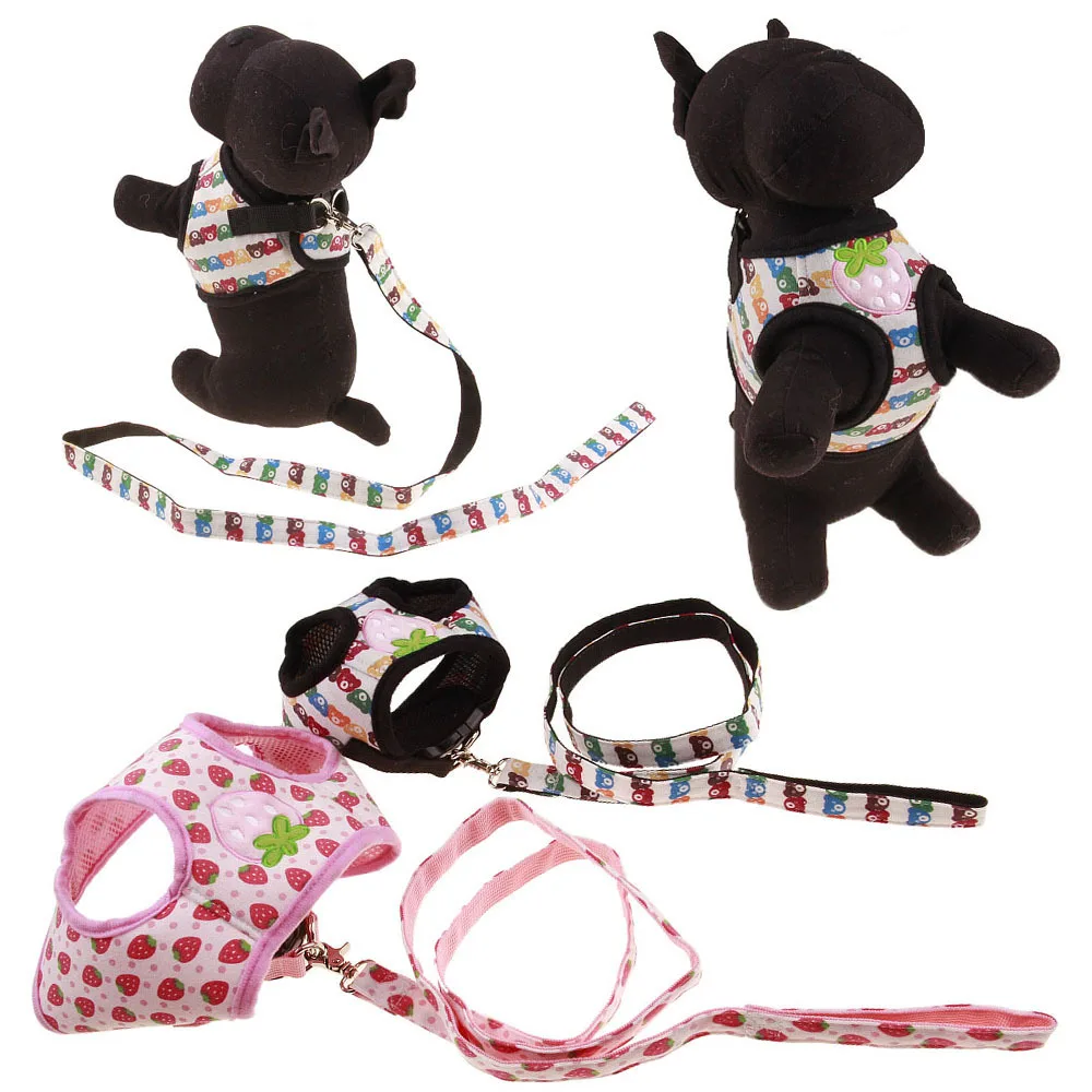 New Puppy Dog Harness Pet Vest Rope Dog Chest Strap Leash Set Collar
