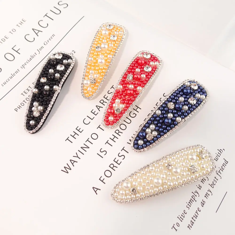 

2019 New Pearl Jewelry Hairpin Lady Girls Hair Clips Pin Barrette Accessories for Women Hairpin Hairgrip Hair Ornament Headwear