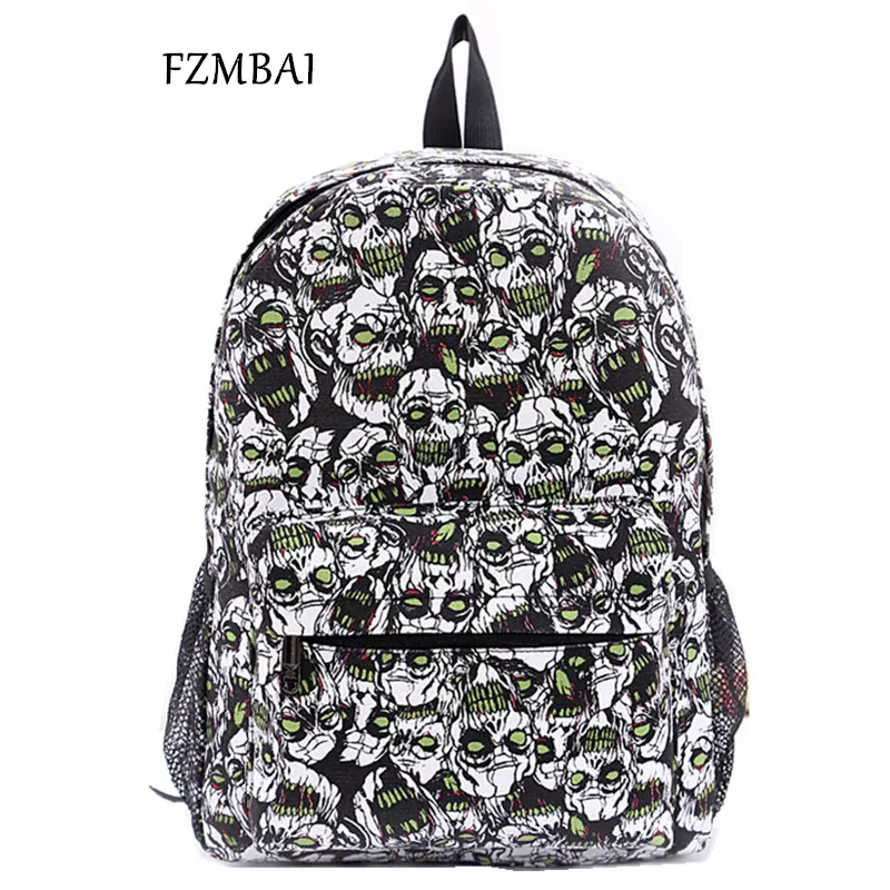 Aliexpress.com : Buy FZMBAI hip hop skull student backpack ...