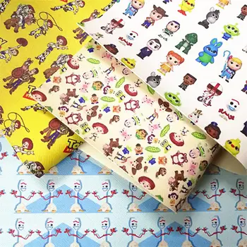 

Free shipping 1pcs 20*33CM A4 cartoon bow girl leather viny fabric BHY667