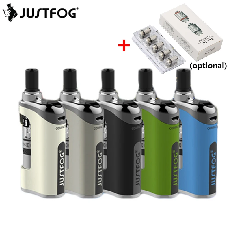 

Original JUSTFOG Compact 14 Starter Kit 1500mAh Battery 1.8ml Q14 Atomizer Tank fit 1.2ohm 1.6ohm Coil Electronic Cigarette Vape