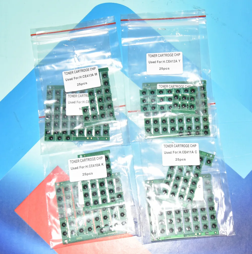 usd15.49 for 60pcs 305A CE410A CE411A CE412A CE413A For HP 300 400 color M351 M375nw M451 M475 reset toner cartridge chip