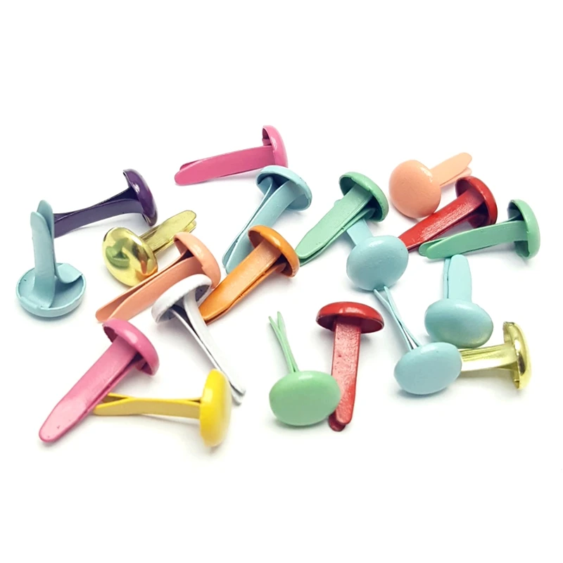 

3000pcs 8mm Mix Color Optional Scrapbooking Brads Round Nail Photo Album Paper Crafts Gift Card Handmade Fastners Accessories