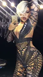 Новые черные костюмы с кристаллами наряд женские костюмы Производительность DJ DS Показать сексуальный певица танец ночной клуб stage бар star