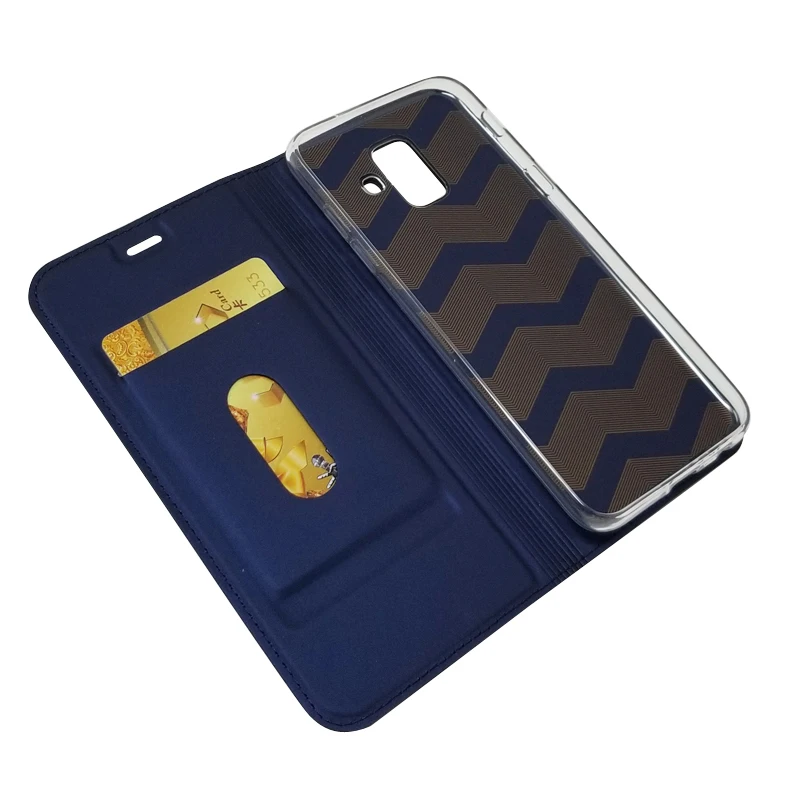 Для Samsung Galaxy A6 2018 A 6 чехол роскошный Флип кожаный бумажник для A600F