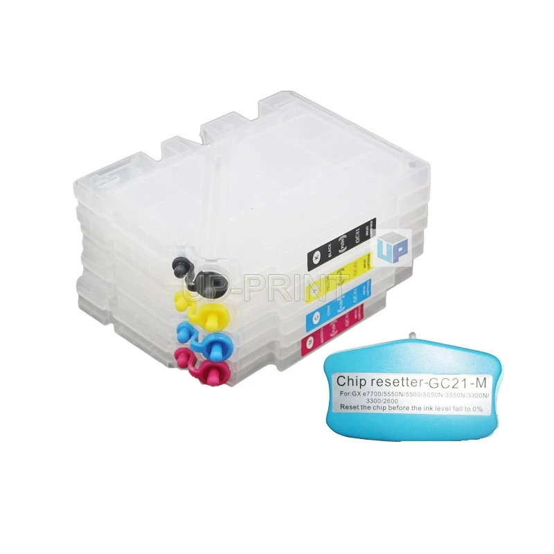 Картридж с чернилами для Ricoh GX 3050 5000 5050N 7000 2050N 2500 3000 GC 21 чипом и сбросом до 4 шт. |