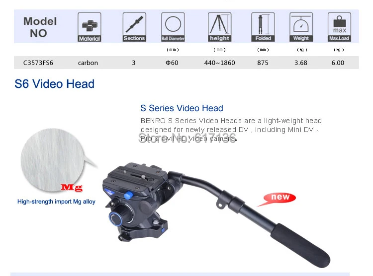 Benro C3573FS6 Tripod 02