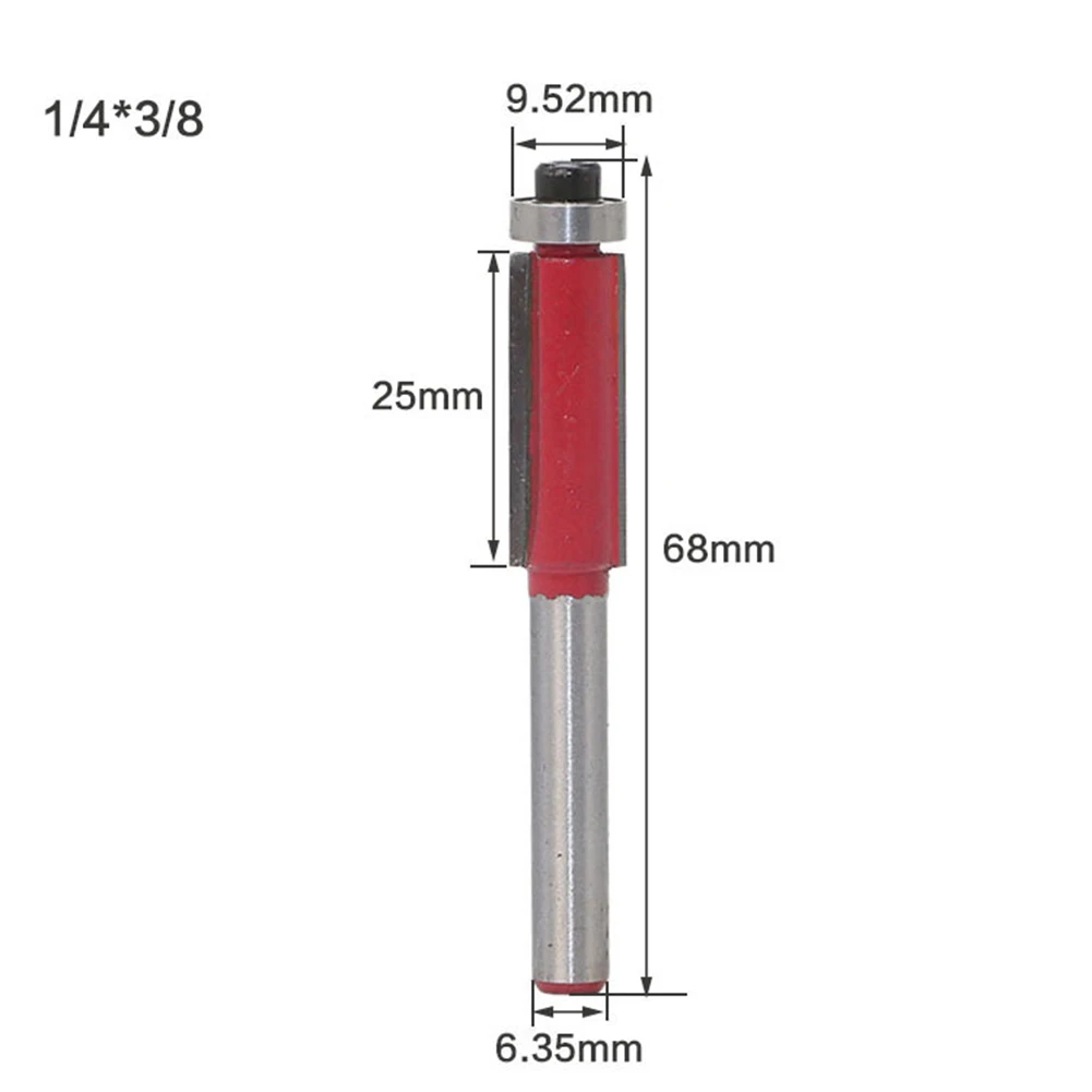 1 шт. фреза для заподлицо 1/4 ''хвостовик столярная заподлицо бит для резьбы деревообрабатывающий фреза деревообрабатывающий инструмент Прямая поставка