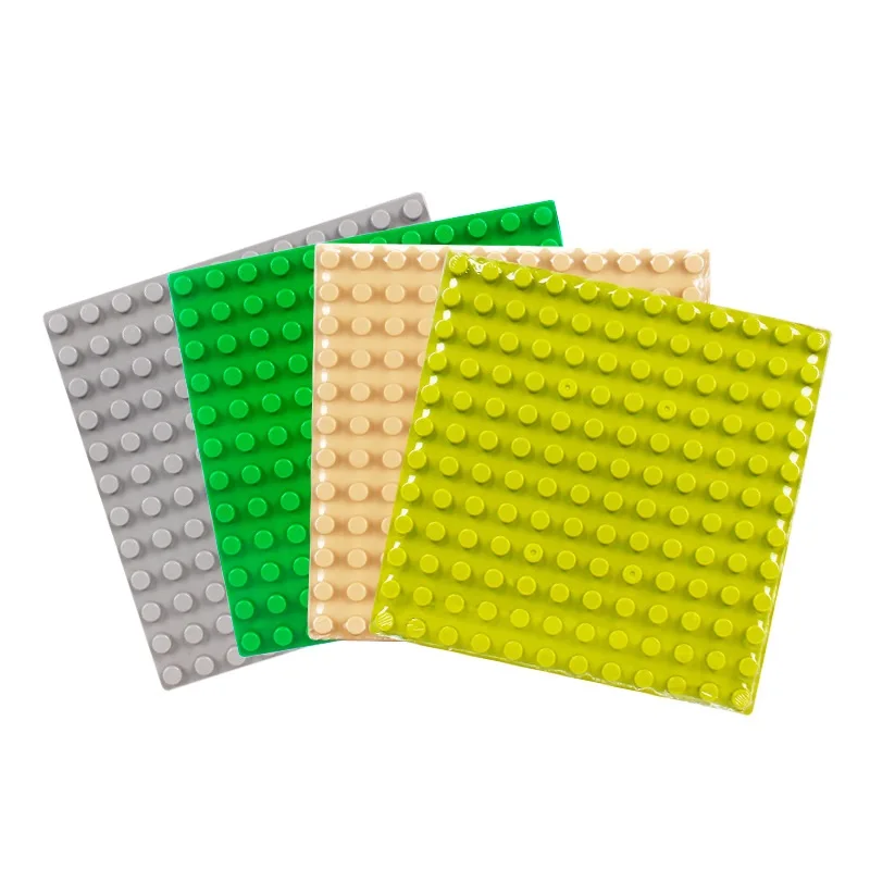 

Big Size Blocks BasePlate Compatible Legoed Duploed Base Plates 12*12 Dots DIY Kids Duploed Big Brick Base Plate Block Floor Toy
