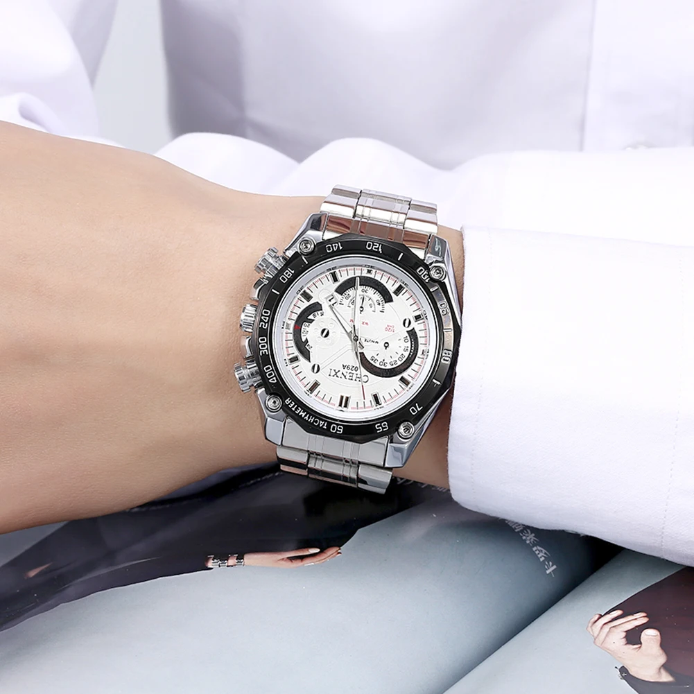 

Men Business Wrist Watch Waterproof Steel Quartz Reloj Hombre Casual Business Watch Bracelet Relogio Masculino Jocestyle by1#