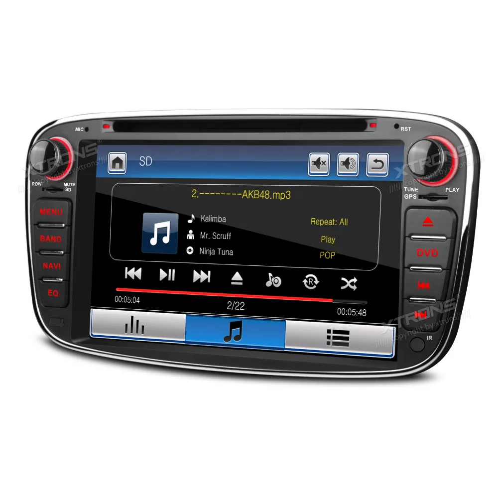 Sale 7" HD Radio 2 din Car DVD Player GPS Navigation For Ford Focus II Mondeo C-Max S-Max 2008 2009 2010 2011 / Galaxy II Kuga 2