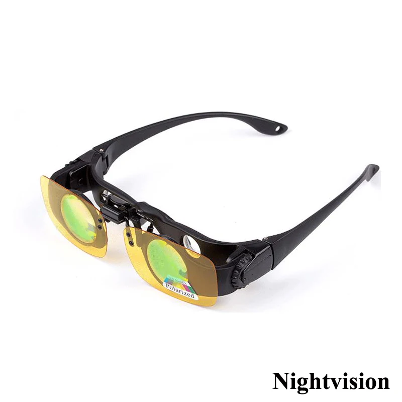 Óculos de Caça Esportes ao ar Zoomable Telescópio Óculos Polarizados Pesca Livre Binocular Proteção uv Visão Noturna Men 8x 5 Óculos de pesca
