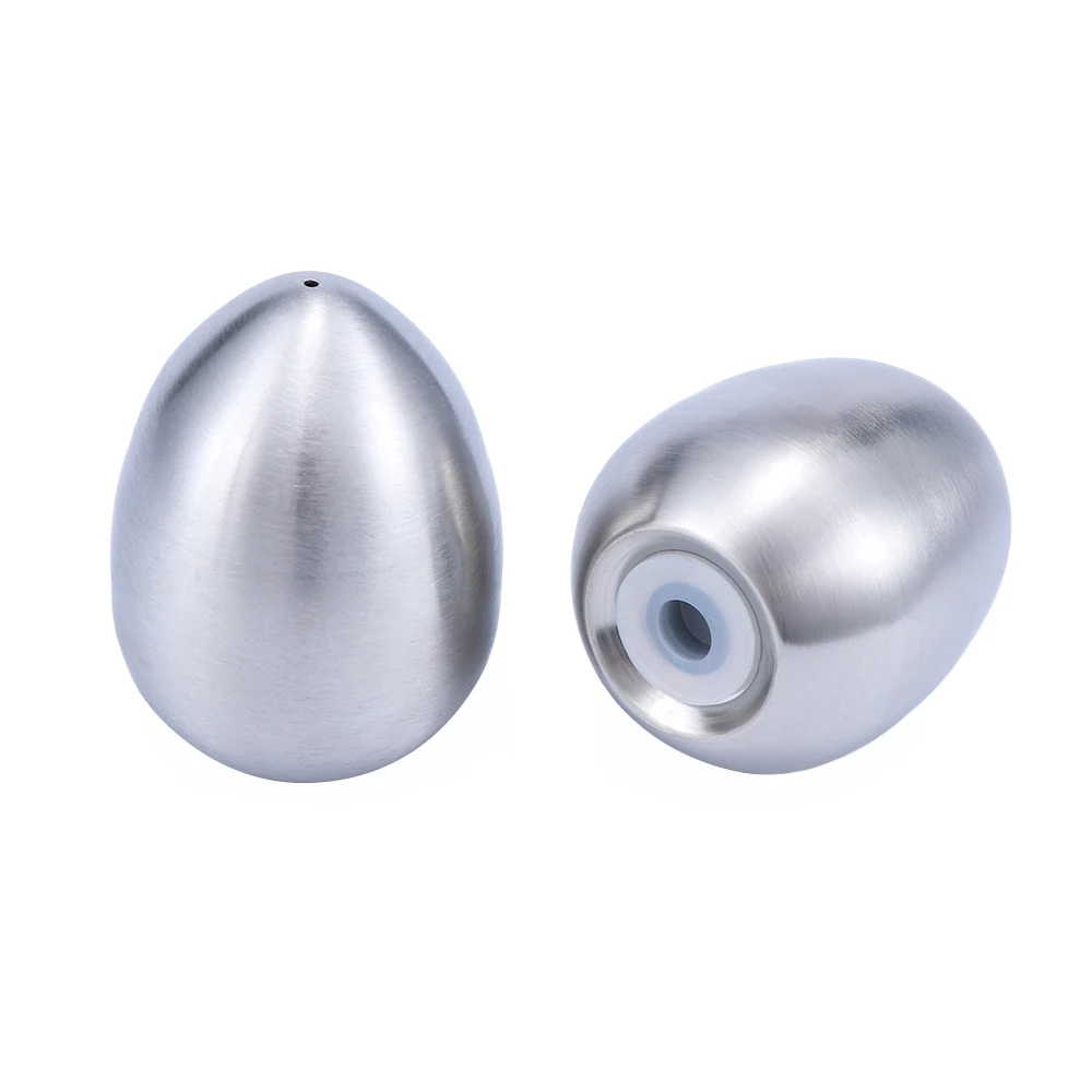 

Spice Jar Egg Shape Stainless Steel Pepper Shaker Salt Shaker Set Toothpick Holder Kitchen Seasoning Case Creative Stocked