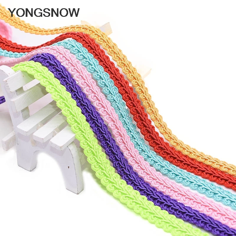 

5 Meters Polyester Lace Ribbon Lace Trim Centipede Braided Ribbon Fabric DIY Crafts Sewing Accessories Curved Lace Trimming