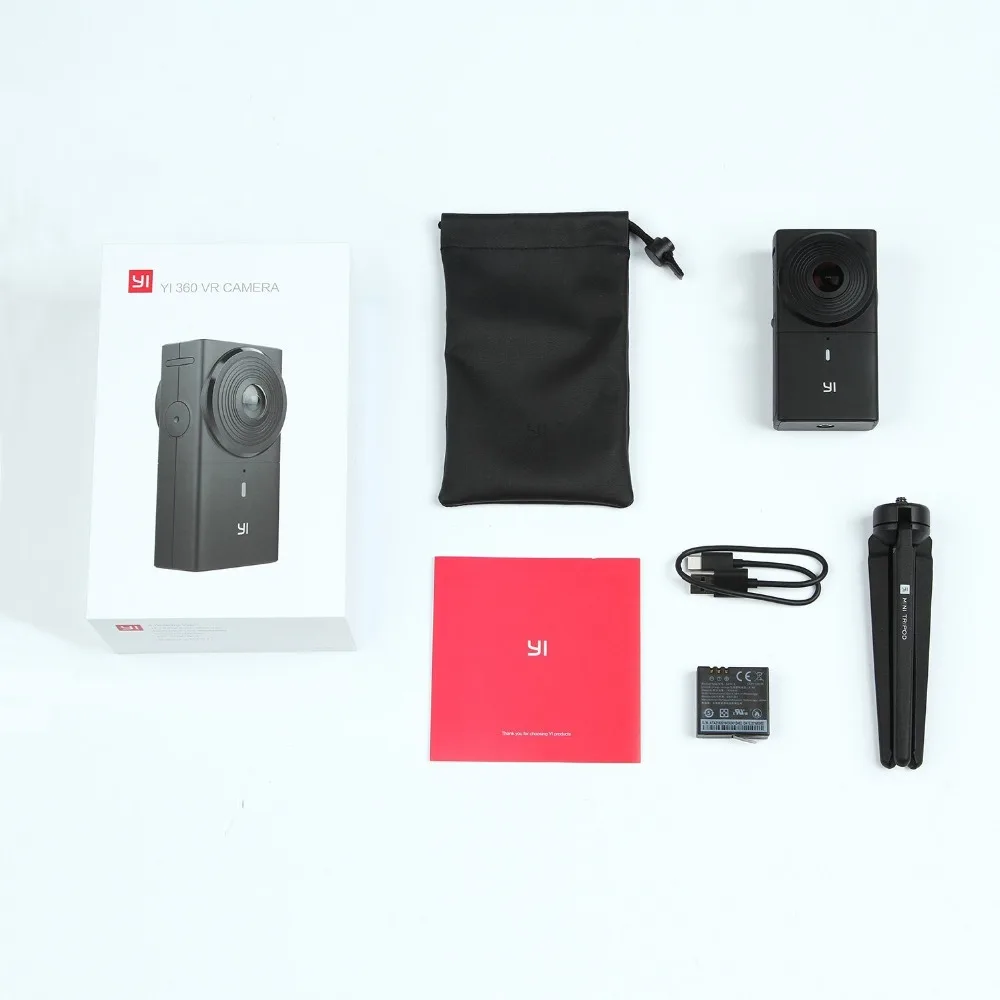 YI 360 VR Camera Dual-Lens 5.7K HI Resolution Panoramic Camera with Electronic Image Stabilization 4K in-Camera Stitching