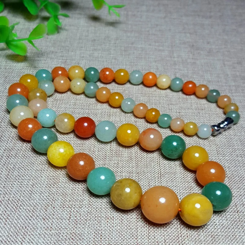 Joursneige Natural Aventurine Tower Beads Necklace 713mm Beads Vintage