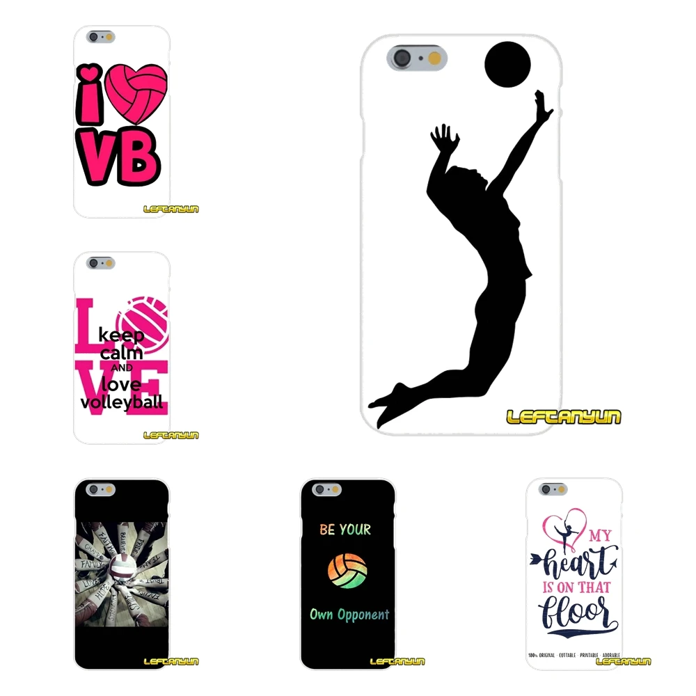 

I LOVE play volleyball Sports Transparent Soft Shell Cases For Samsung Galaxy S3 S4 S5 MINI S6 S7 edge S8 S9 Plus Note 2 3 4 5 8