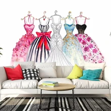Beibehang магазин одежды Обои фреска скандинавские минималистичные ручная роспись Свадебная рабочая одежда стены торговый центр фрески 3d обои