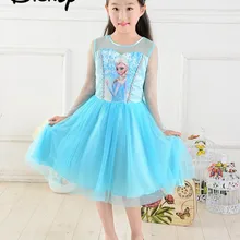 Платье Дисней из мультфильма «Холодное сердце»; платье принцессы Эльзы и Анны для девочек; детская Праздничная фантазия; vestidos; летняя одежда для малышей; Рождественский карнавальный костюм