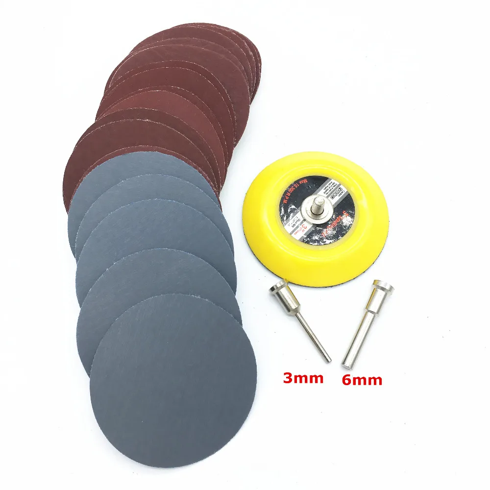 30 шт. 75-80 мм шлифовальный диск зернистость 800-3000 бумага с 1 шт. 3 дюйма абразивная полированная пластина для Dremel электрическая шлифовальная машина
