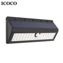 

ICOCO 8/30/44/45/62 LED Wireless Solar Motion Sensor Wall Lamp with 3 Modes Security Lights for Yard Garden Lamp Drop Shipping