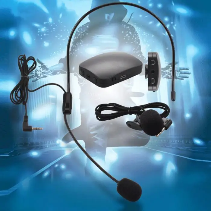 Громкий динамик микрофон голосовой усилитель fm-радио беспроводной передатчик гарнитура микрофон усилитель для Мегафона динамик для учителя Тур Guid