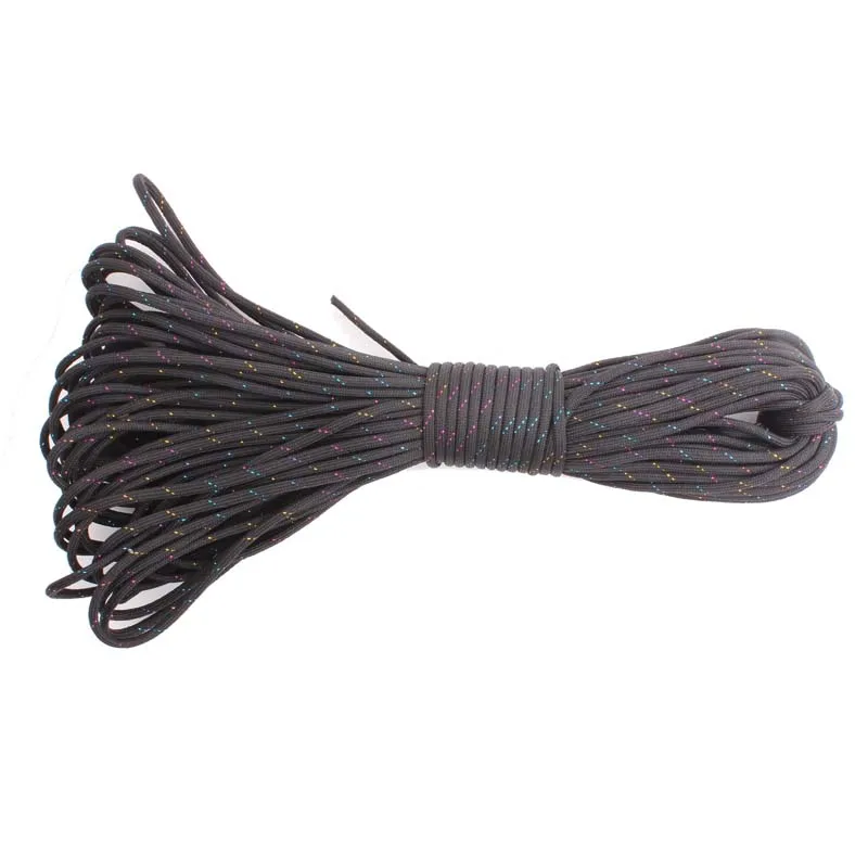 قوس قزح Paracord في 550 Paracord في المظلة الحبل الحبل حبل مل المواصفات النوع الثالث 7 ستراند 100FT تسلق التخييم بقاء المعدات