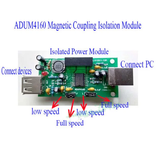 

USB Isolator Protection Board Magnetic Coupling Isolation Module ADUM4160 CNC