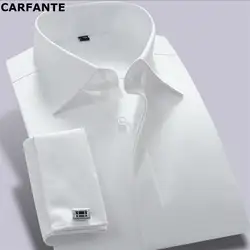 CARFANTE для мужчин's платье в деловом стиле рубашка бренд с длинным рукавом твил французская запонка CXW12001-3 XS-4XL