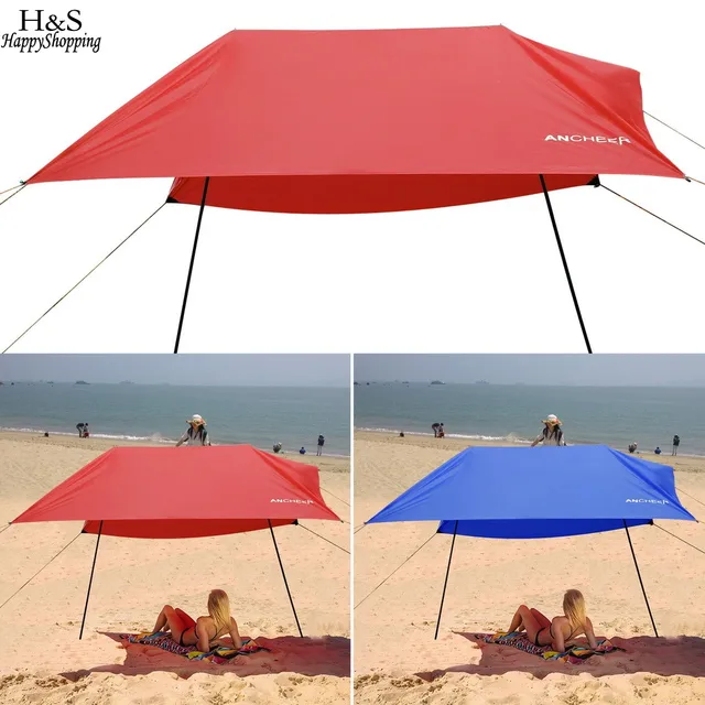 3 X 3m Sun Shelter Beach Tent Portable Canopy Sunshade Camping 3 X 3m Sun Shelter Beach Tent Portable Canopy Sunshade Camping Outdoor Rainproof Awning For Tents