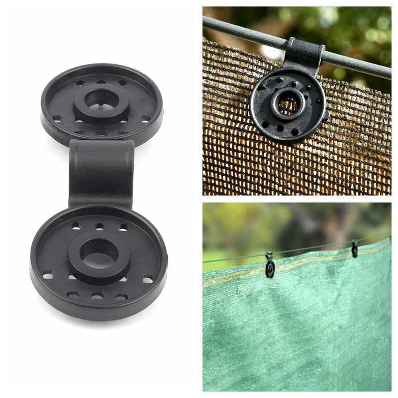 

Tewango 50~10pcs Sunshade Net Clip Garden Tools Greenhouse Shade Cloth Clips Plastic Instant Grommet Fence Shading Net Clips