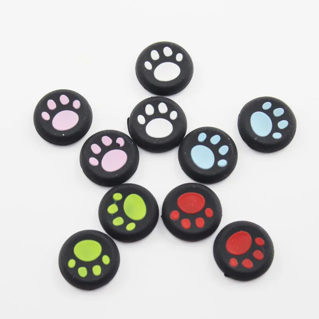 Cheap [100PC/ LOT] Cat Claw design silicone Analog Thumbsticks caps Joystick grip cover for PS3/ PS4/ Xbox 360/ Xbox One controller