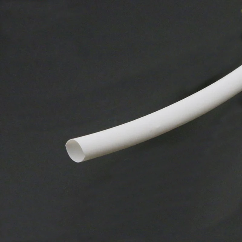 White heat shrinkable tube 2mm 14mm electrician insulation sleevein