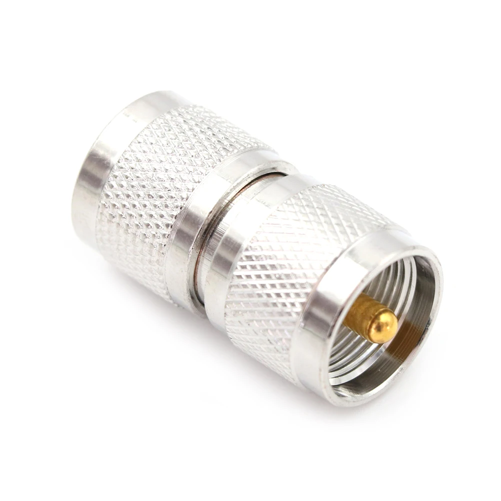 New 1PCS UHF PL259 Male To UHF PL-259 Male Plug RF Coaxial Adapter Connector Double Straight Long RF Coax Adapter Connector
