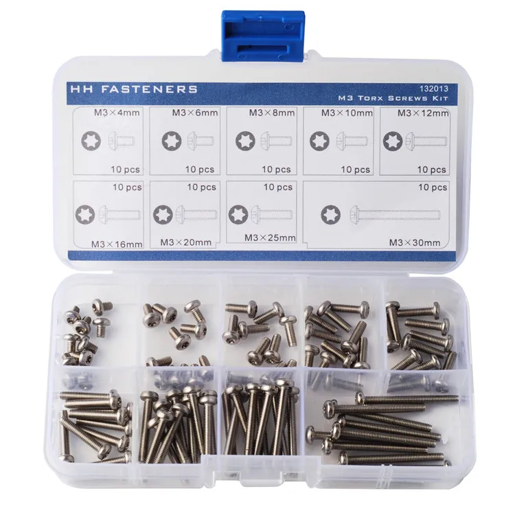 M10 A2 Botón Cabeza Seguridad 6 lóbulo Pin Tx Torx anti vandalismo Perno Tornillo Bicicleta