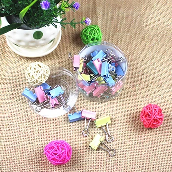 

40Pcs 19mm Mix Color Binder Clip Office School Document File Holder Organizer
