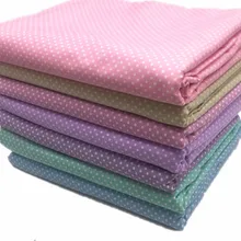 7 шт./лот, 50*50 см, цветная, в горошек, серия, хлопок, ткань для лоскутного шитья, ткань тильда, для шитья, сделай сам, ткань