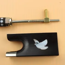 2 компл. Ebony Скрипка Лук frog.4/4 Скрипка Лук Аксессуары мозаика птицы