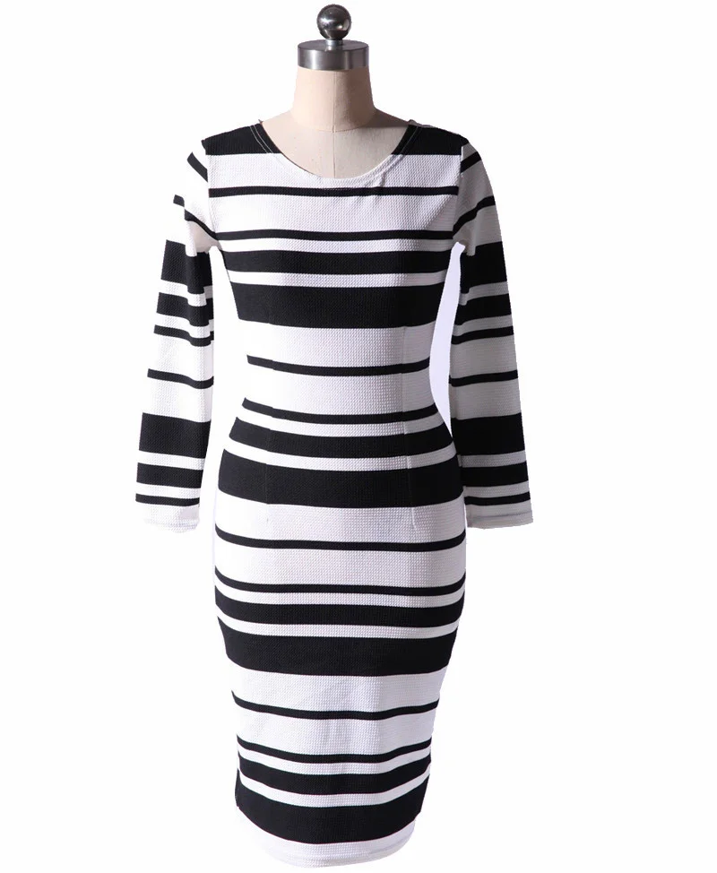 Classic long sleeve sheath dresses plus size