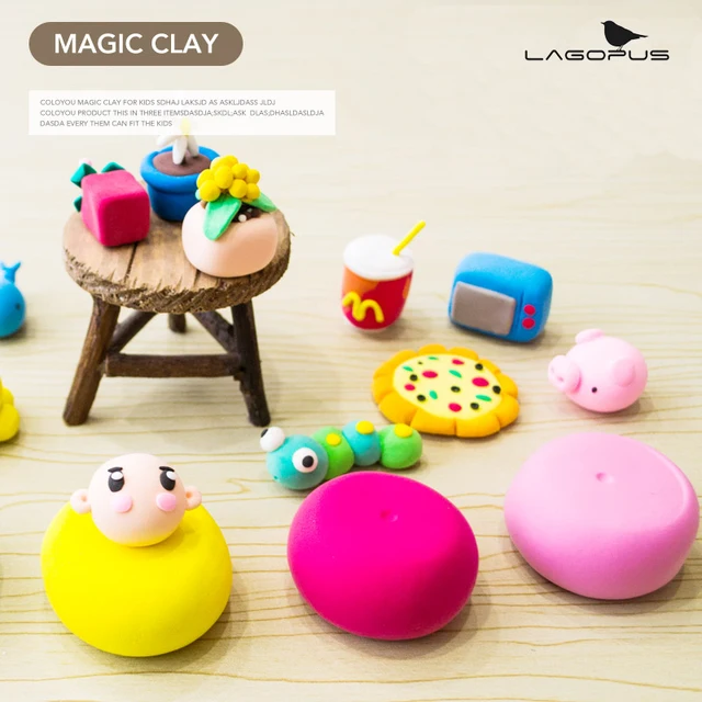 Lagopus24 цвета ультра легкий глины пластилин слизь безопасности нетоксичные глины игрушки diy полимер слизь лучший пластилин подарок для дети
