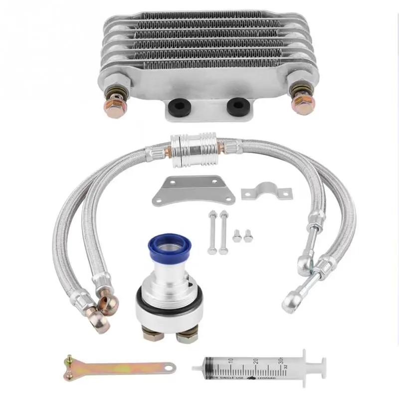 Motoröl Kühler Öl Kühler System Kit für Honda CB CG 100CC-250CC 85ml Silber  - AliExpress