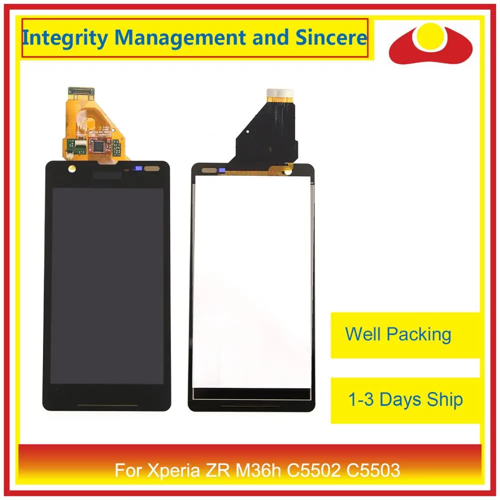 

4.55" ORIGINAL For Sony Xperia ZR Display LCD Touch Screen For SONY Xperia ZR M36h C5502 C5503 LCD Digitizer